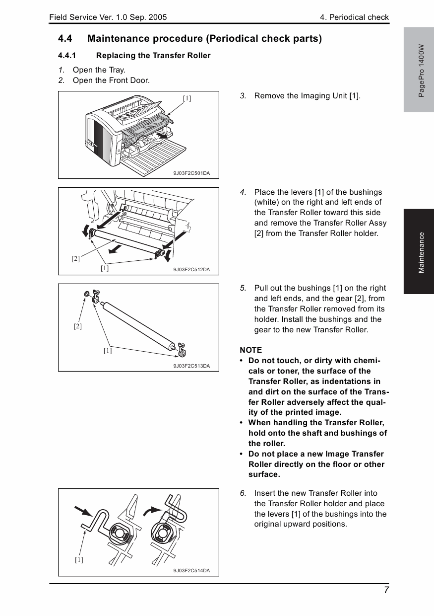 Konica-Minolta pagepro 1400W FIELD-SERVICE Service Manual-3